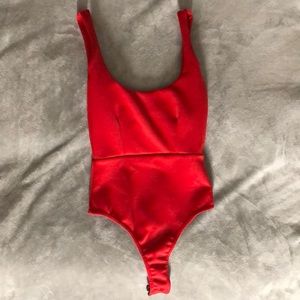 Red Bodysuit.